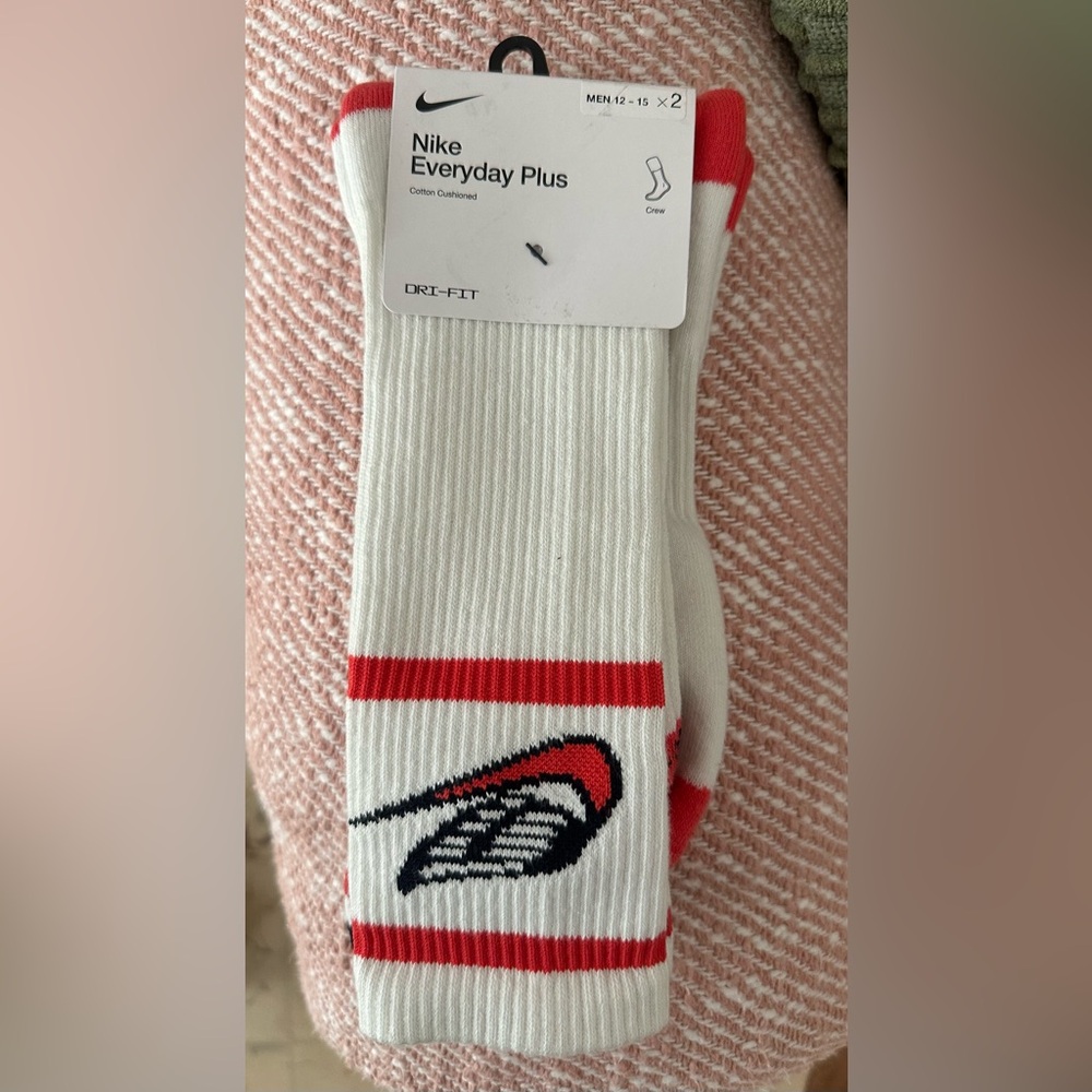 2 Pair Nike Dri-Fit Everyday Plus Air Max Cotton Cushioned Crew Socks XL 12-15